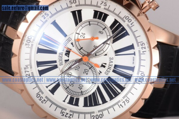 Replica Roger Dubuis Excalibur Chrono Watch Rose Gold EX45-78-90-00/01ROO/R